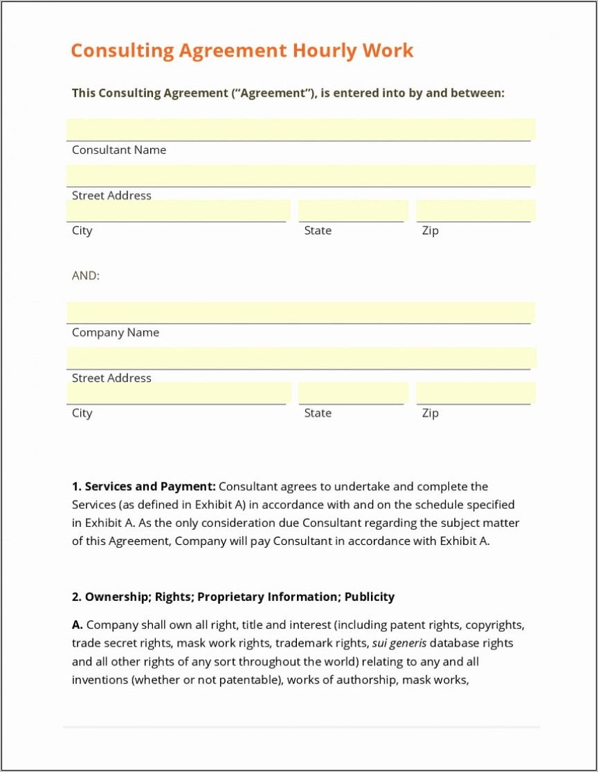 Simple Consulting Agreement Template Australia