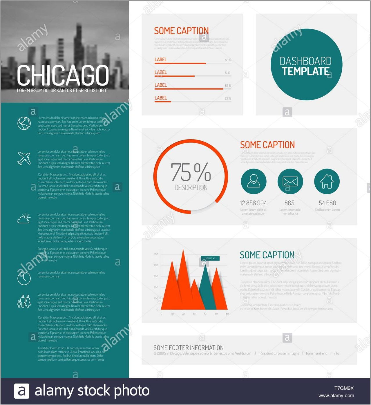 Simple Design Infographic Template