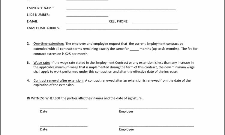 Simple Employment Contract Sample