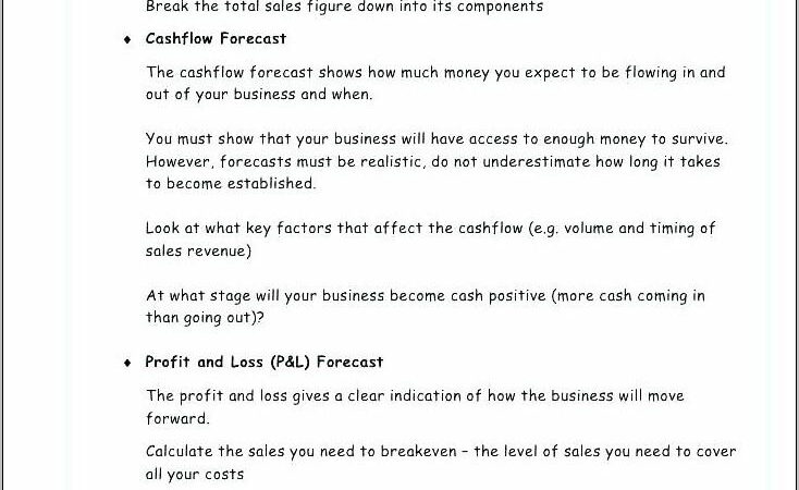 Simple Financial Forecast Template