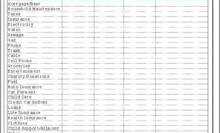 Simple Home Budget Sample