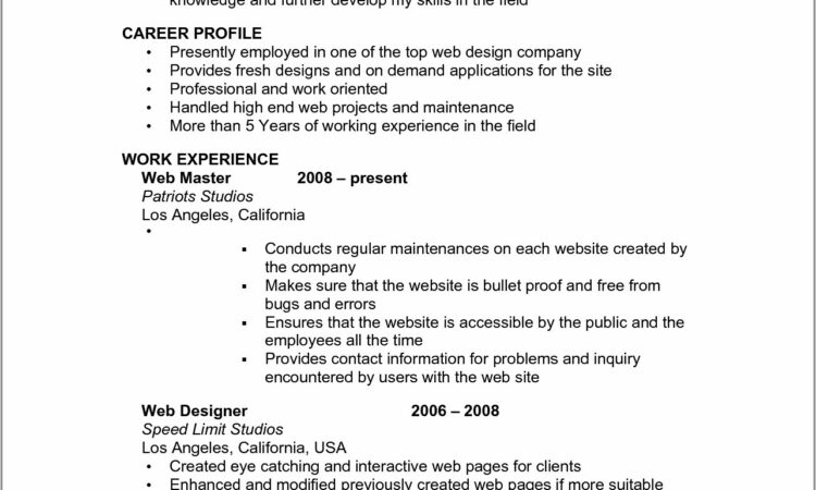 Simple Job Resume Examples