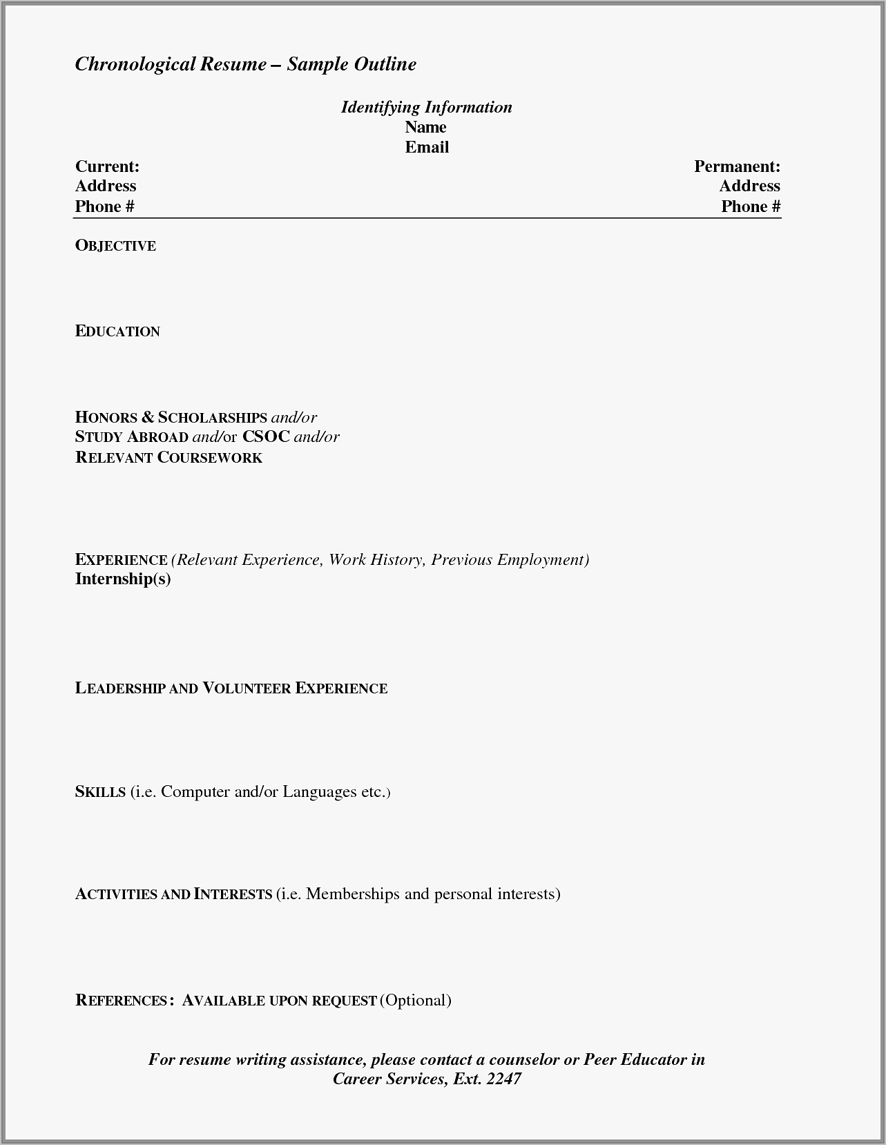 Simple Resume Format Docx File Download