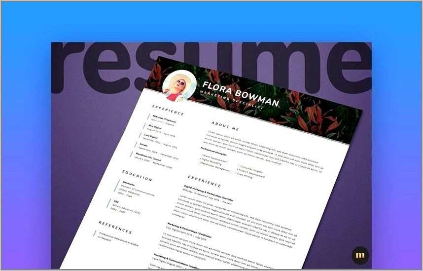 Simple Resume Format For Job Word File