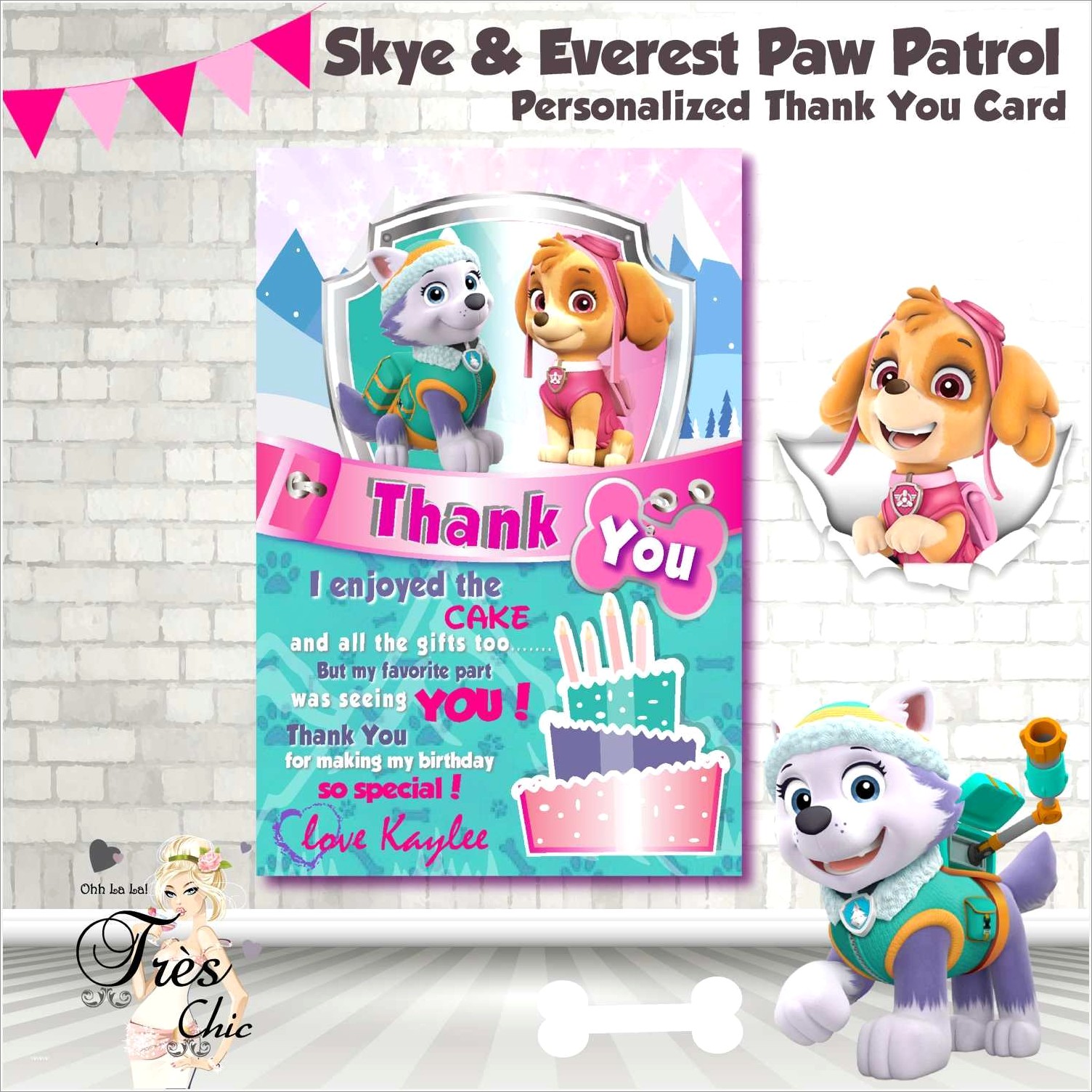Skye Paw Patrol Birthday Invitation Template Free