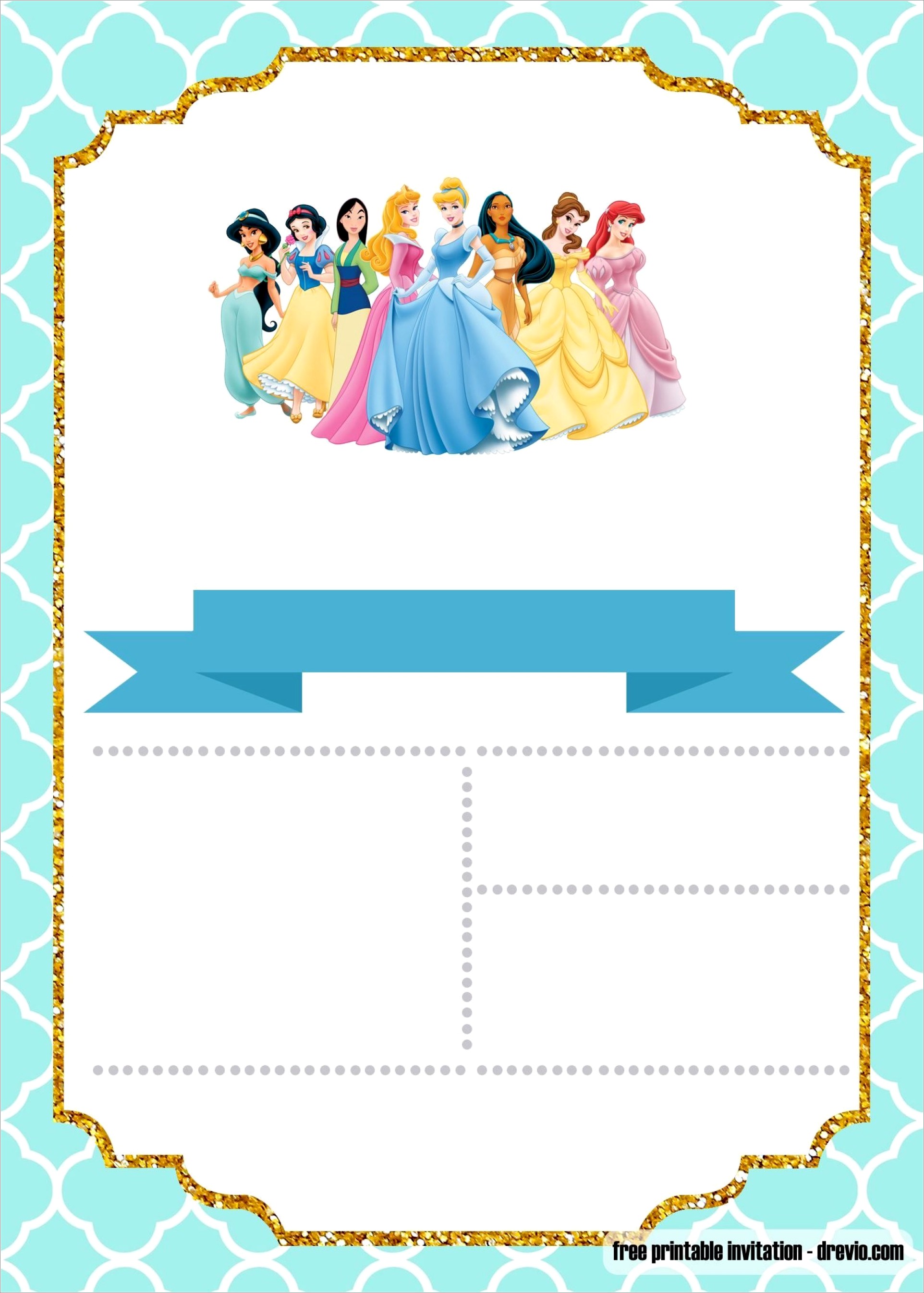 Sleeping Beauty Birthday Invitations