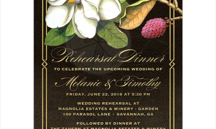 Southern Rehearsal Dinner Invitations