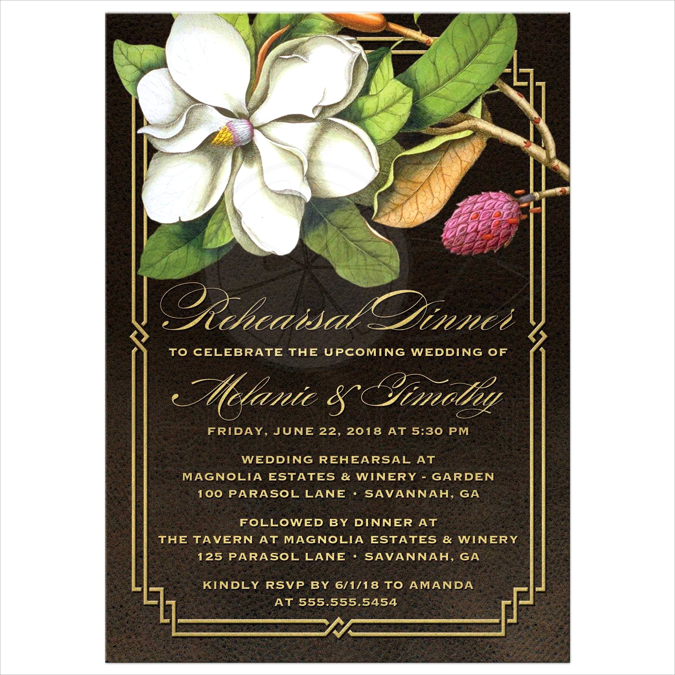 Southern Rehearsal Dinner Invitations