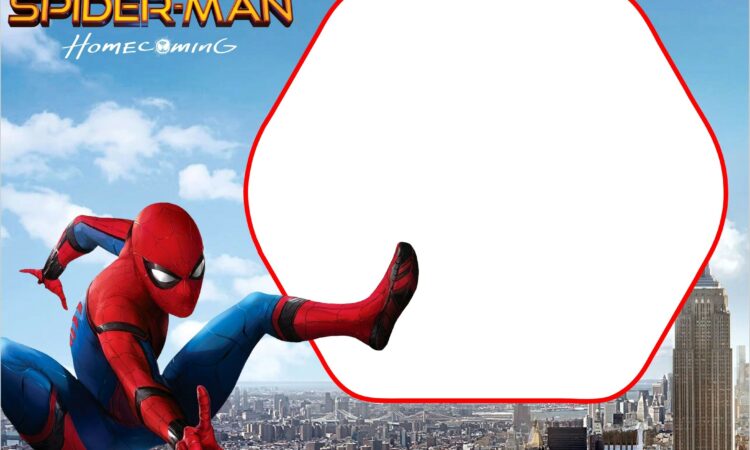 Spiderman Invitation Template Png