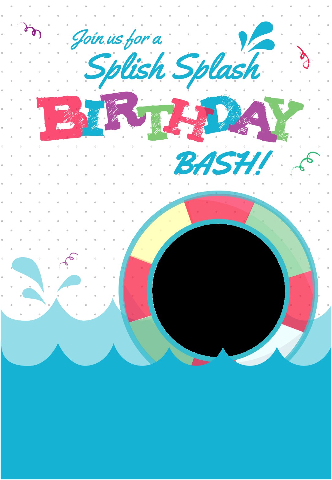 Splish Splash Birthday Bash Invitations Free