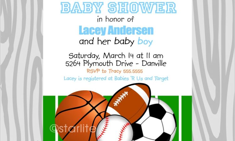 Sports Birthday Invitation Wording