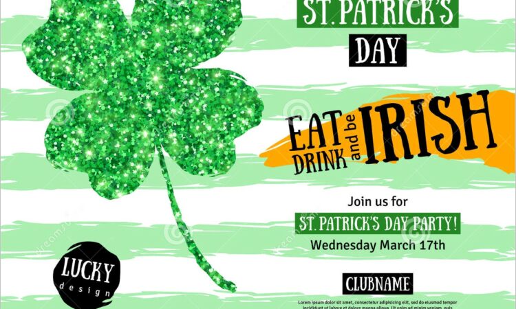 St Patricks Day Invitation Template