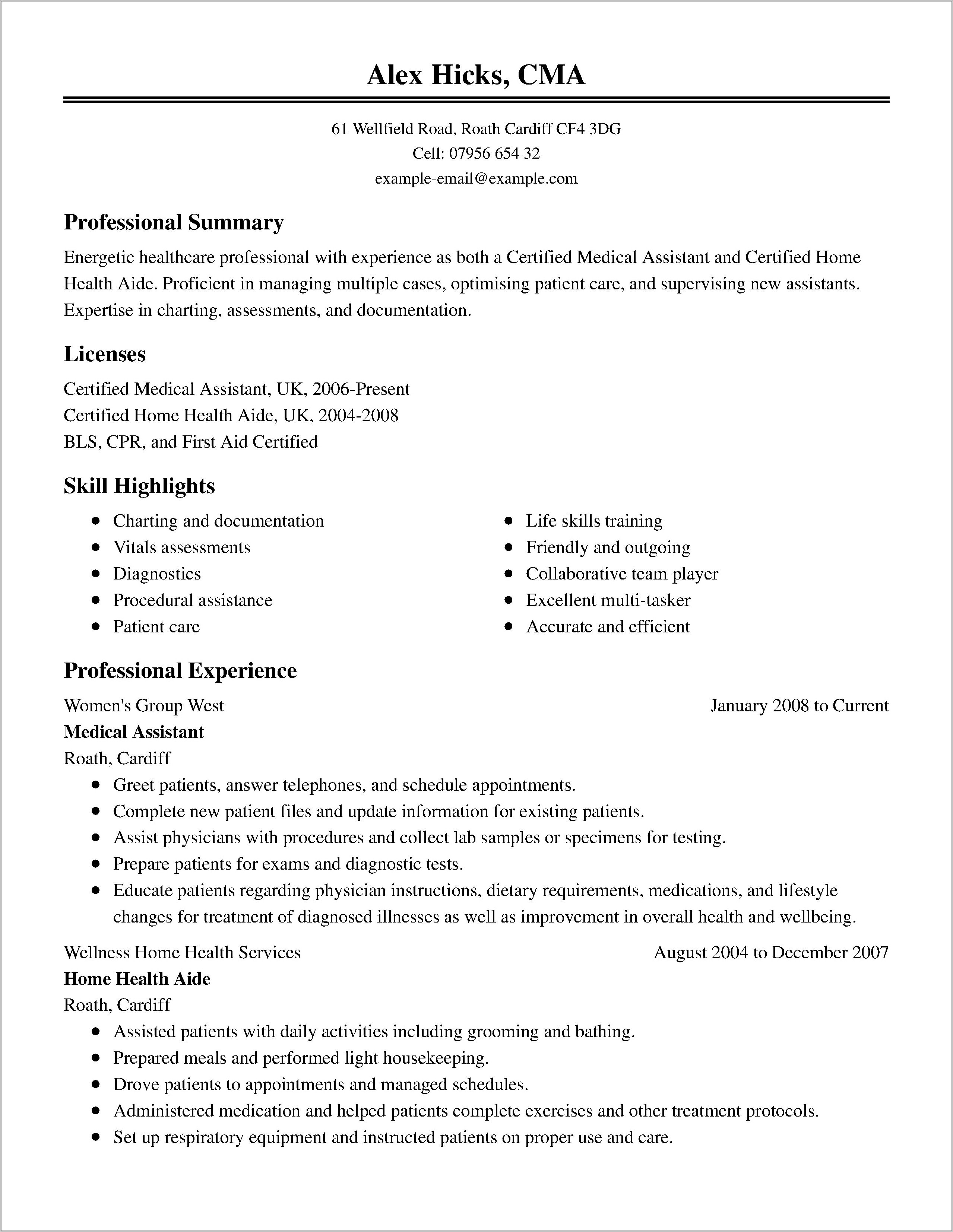 Student Respiratory Therapist Resume Samples