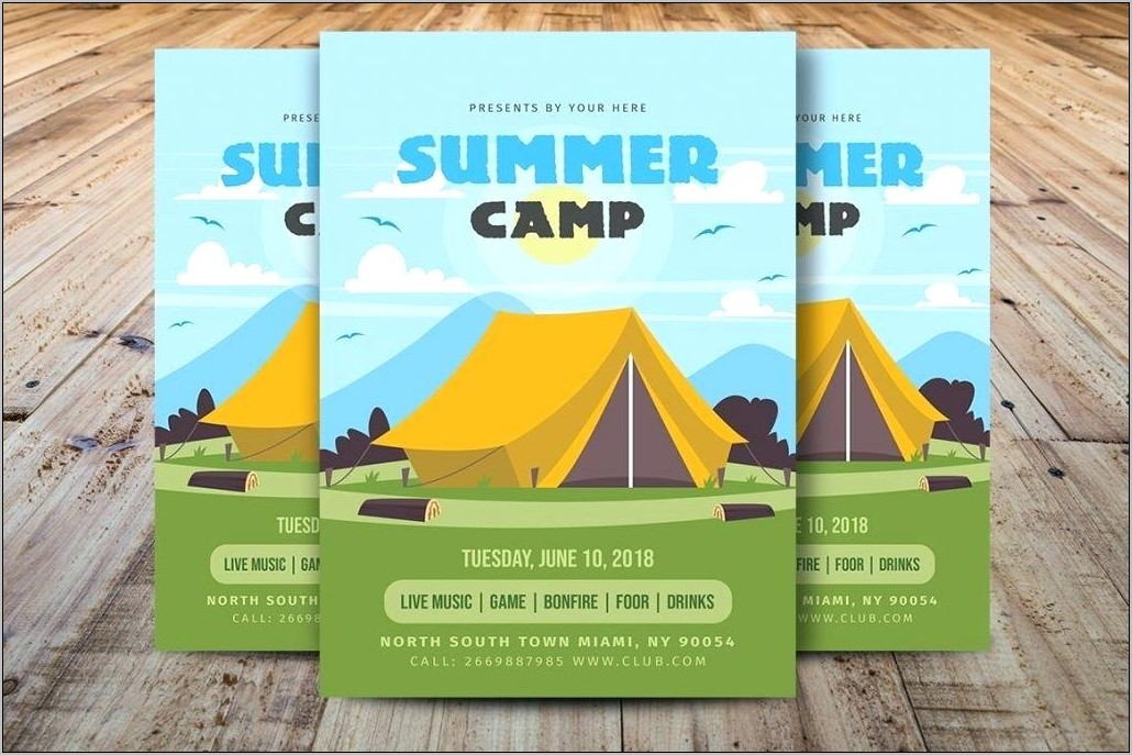 Summer Camp Flyer Template Microsoft Word