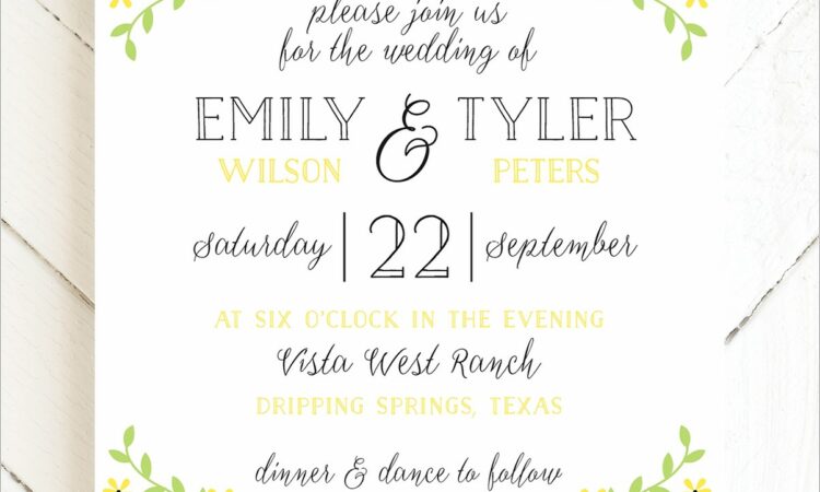 Sunflower And Daisy Wedding Invitations