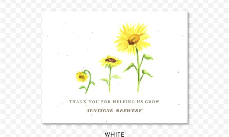 Sunflower Wedding Invitation Background