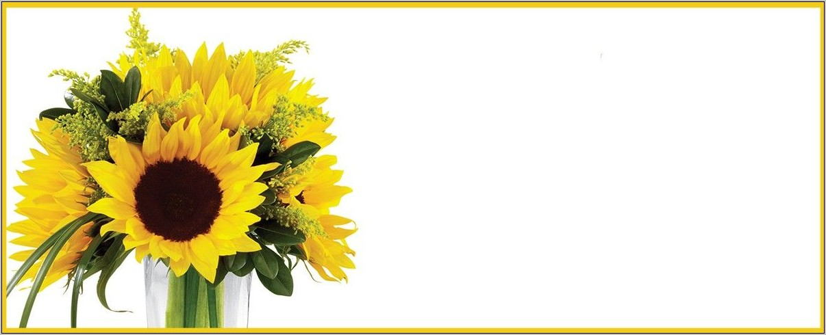 Sunflower Wedding Invitation Templates Free