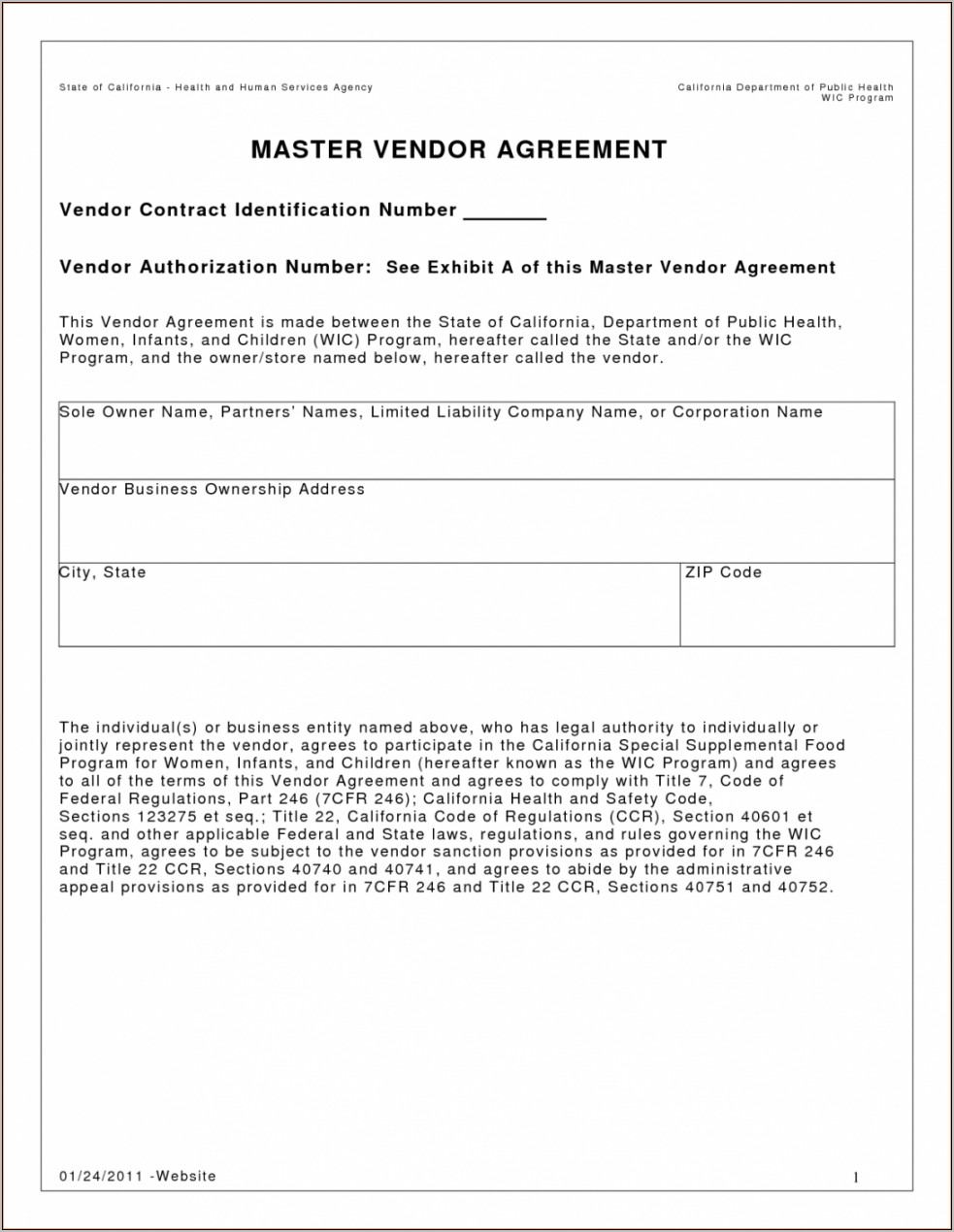 Supplier Agreement Sample Pdf