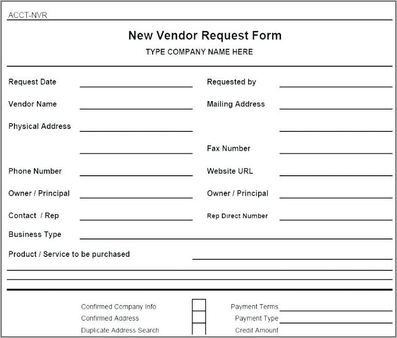 Supplier Evaluation Form Template Free