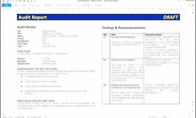 Supplier Quality Risk Assessment Template