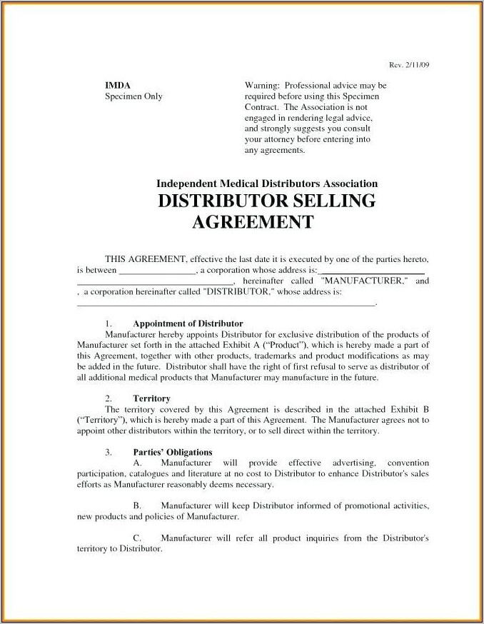 Supply Agreement Template Pdf