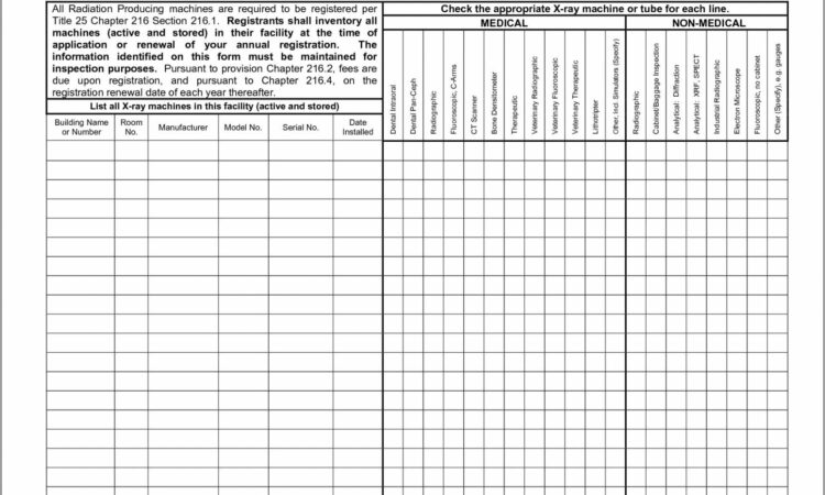 Supply Inventory Spreadsheet Template