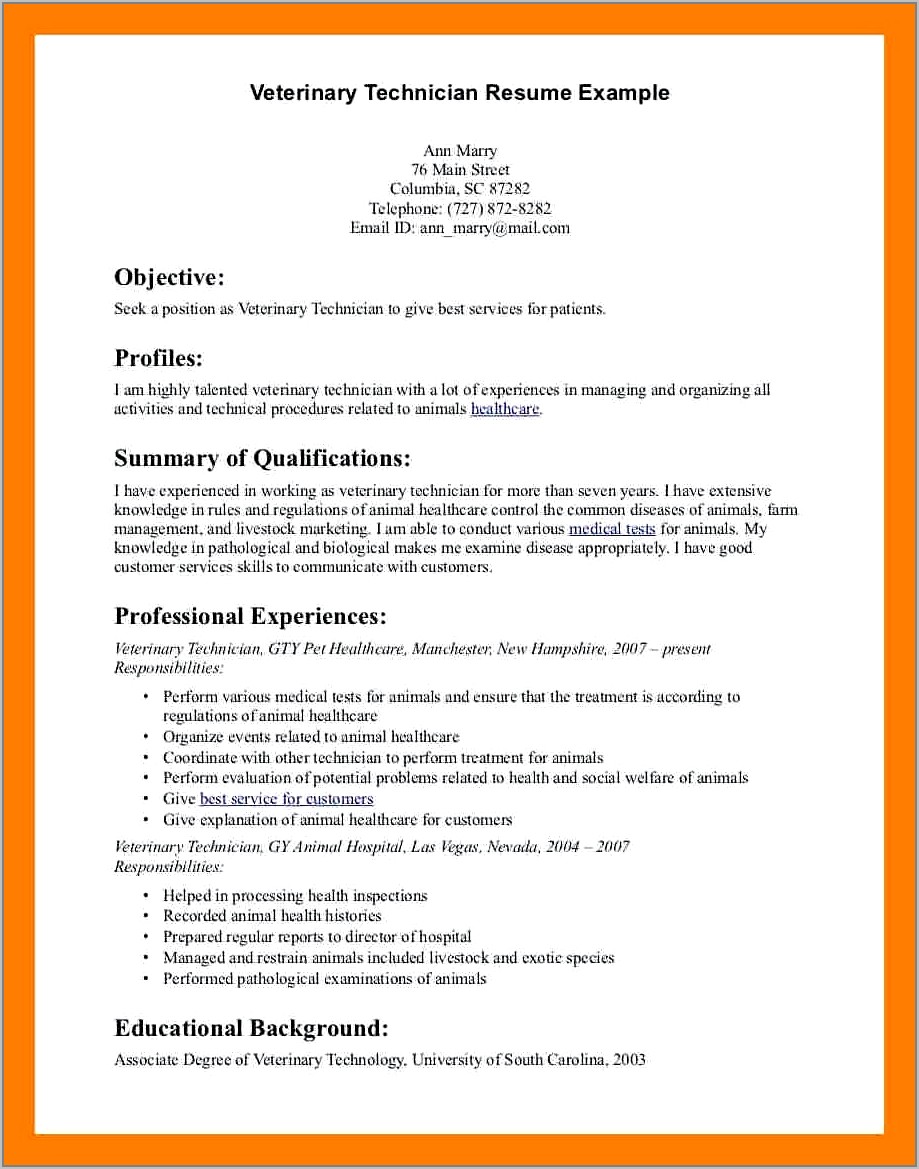 Surgical Technician Resume Samples
