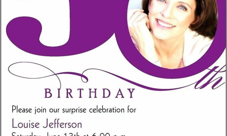 Surprise 50th Birthday Invitation Templates Free Download