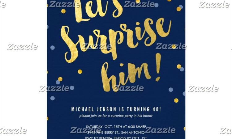 Surprise 50th Birthday Invitations For Him