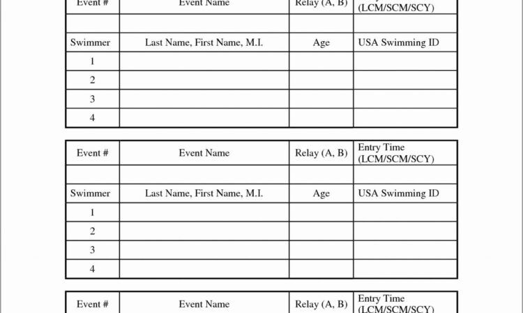 Sweepstakes Entry Form Template