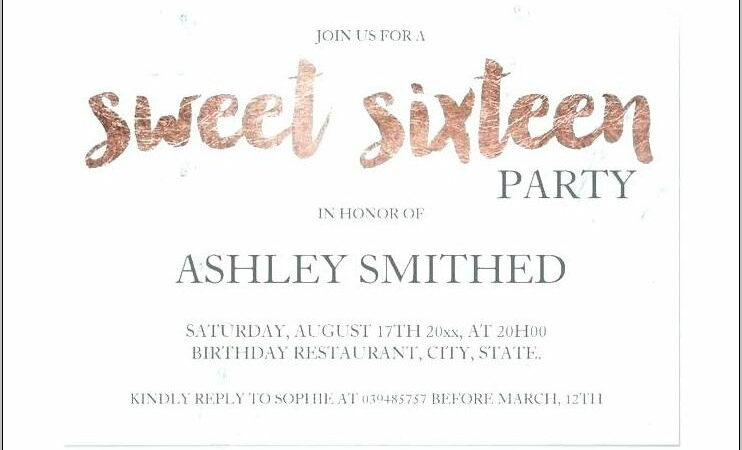 Sweet 16 Masquerade Invitation Template