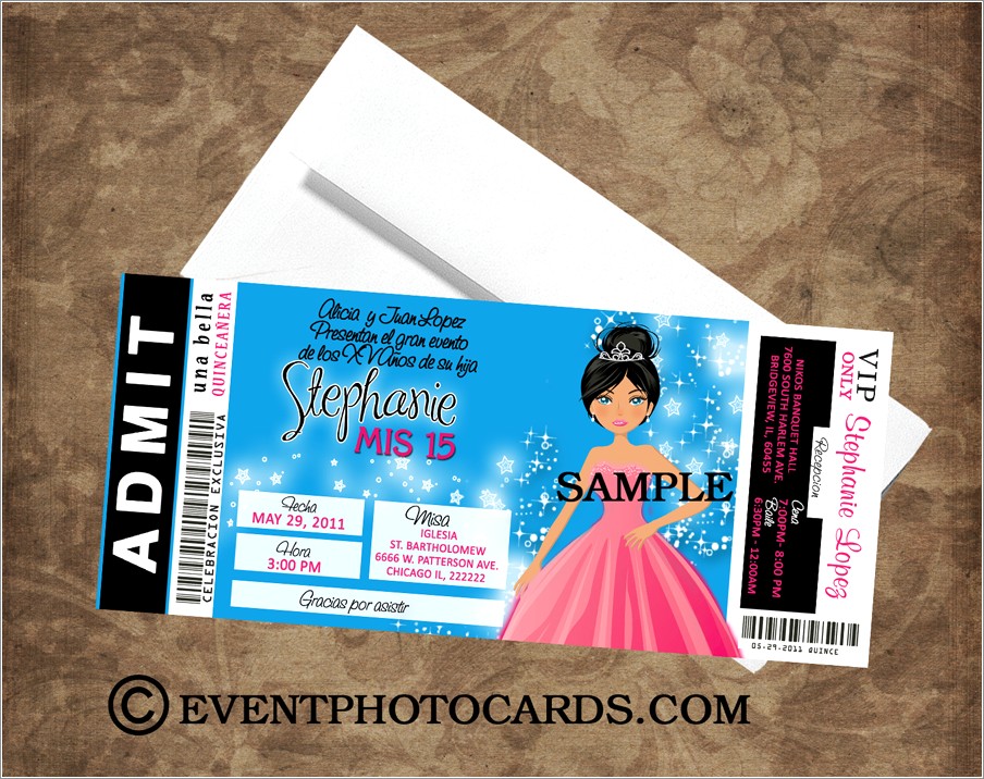 Sweet Fifteen Invitations Cards