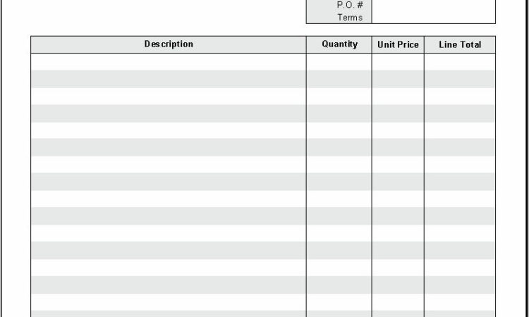 Tax Invoice Template Australia No Gst