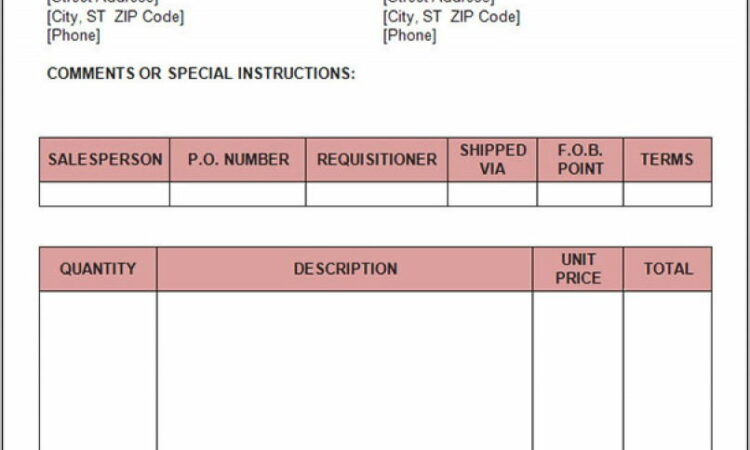 Tax Invoice Word Format Download