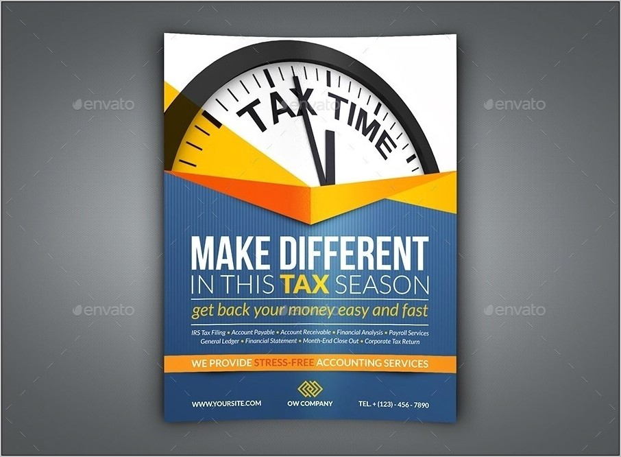 Tax Prep Flyer Templates