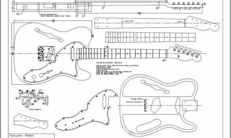 Telecaster Neck Routing Template