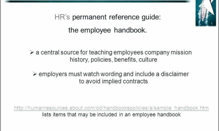 Template Employee Handbook Uk