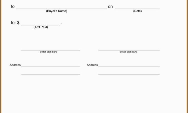 Template For Auto Bill Of Sale