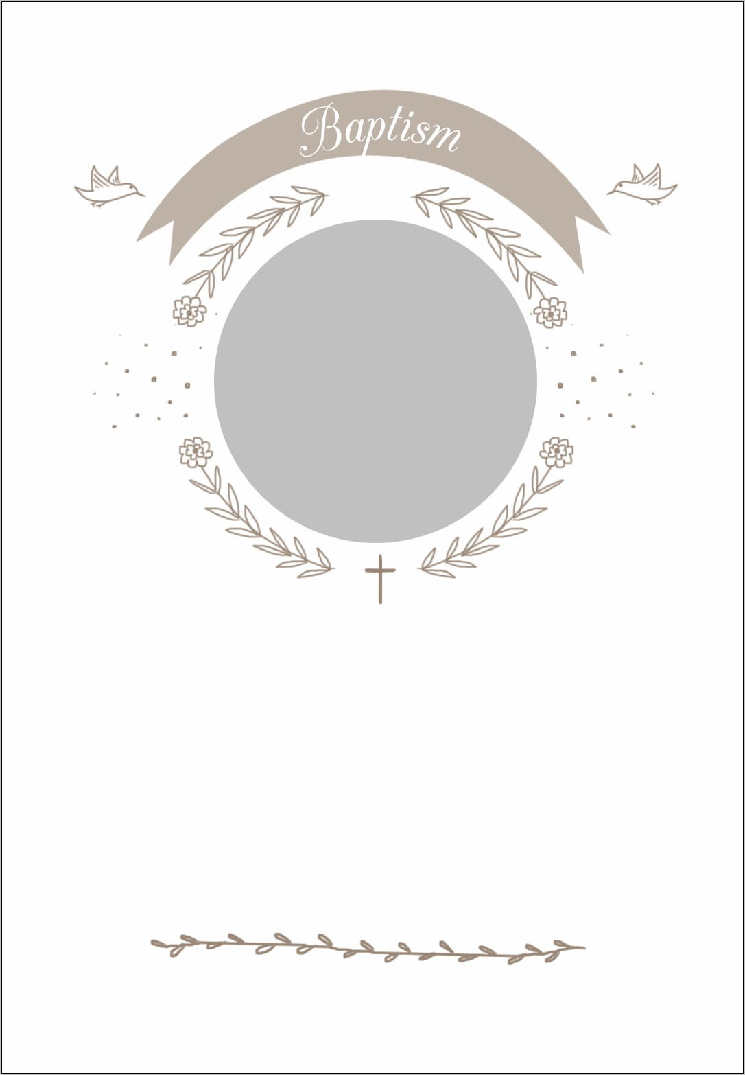 Template For Baptism Invitation