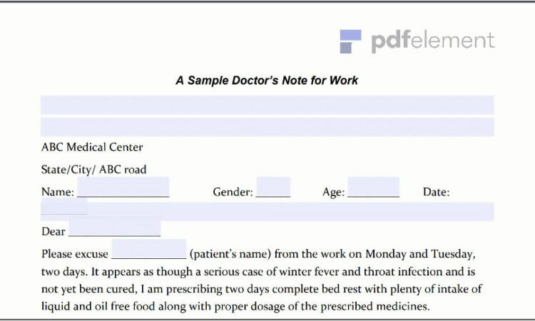 Template For Doctors Note (115)