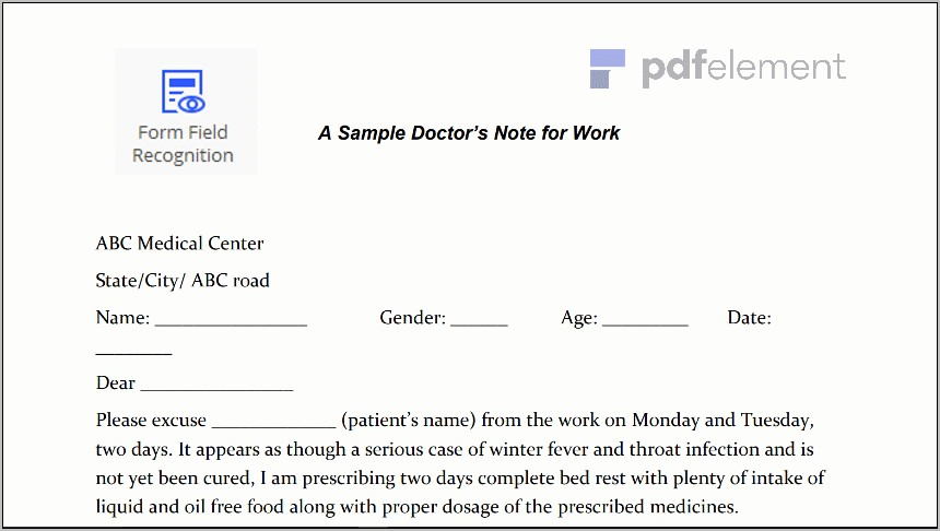 Template For Doctors Note (16)