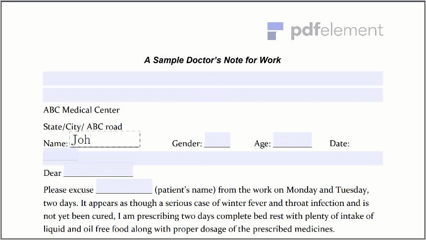 Template For Doctors Note (179)