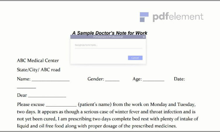 Template For Doctors Note (34)