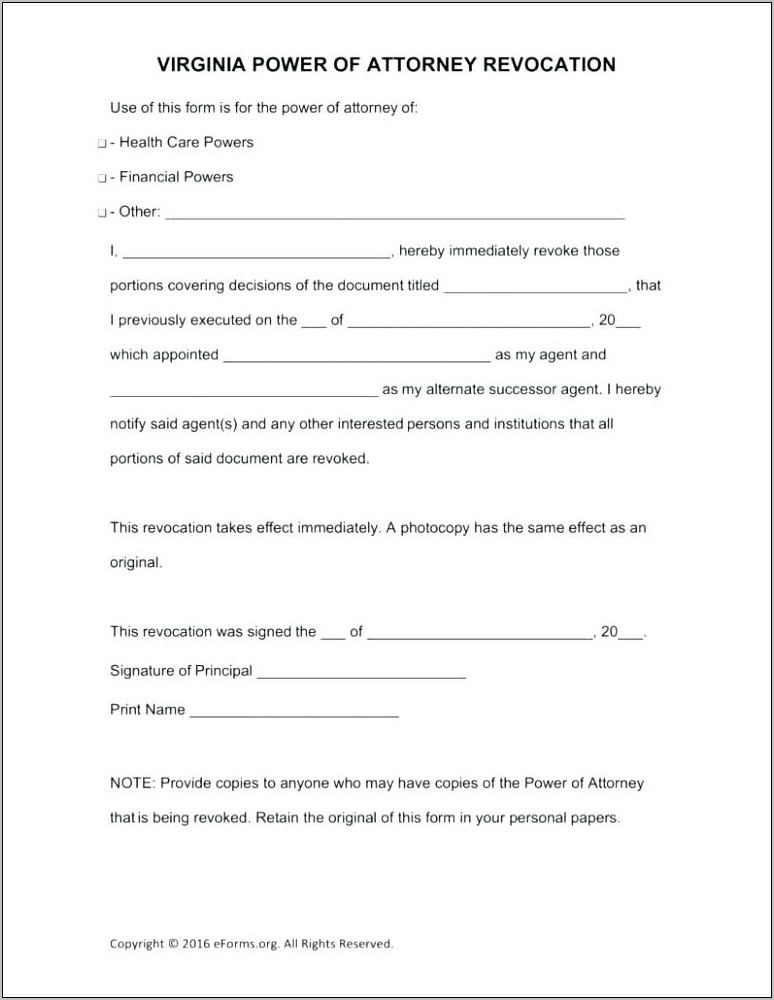 Template For Power Of Attorney For Child