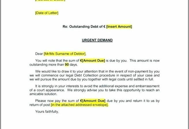 Template Letter For Outstanding Invoice