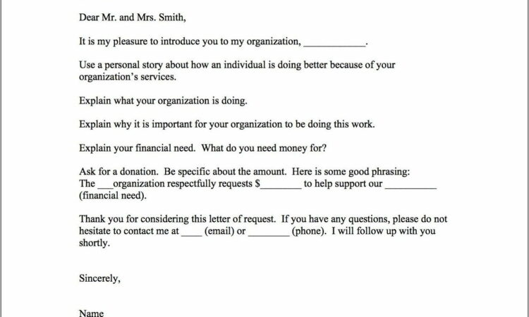 Template Letter Requesting Donations For Fundraiser