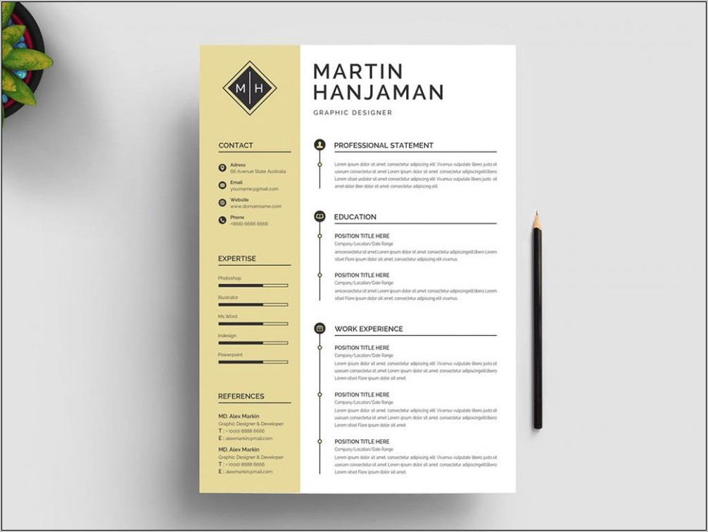 Template Resume Free Download Word