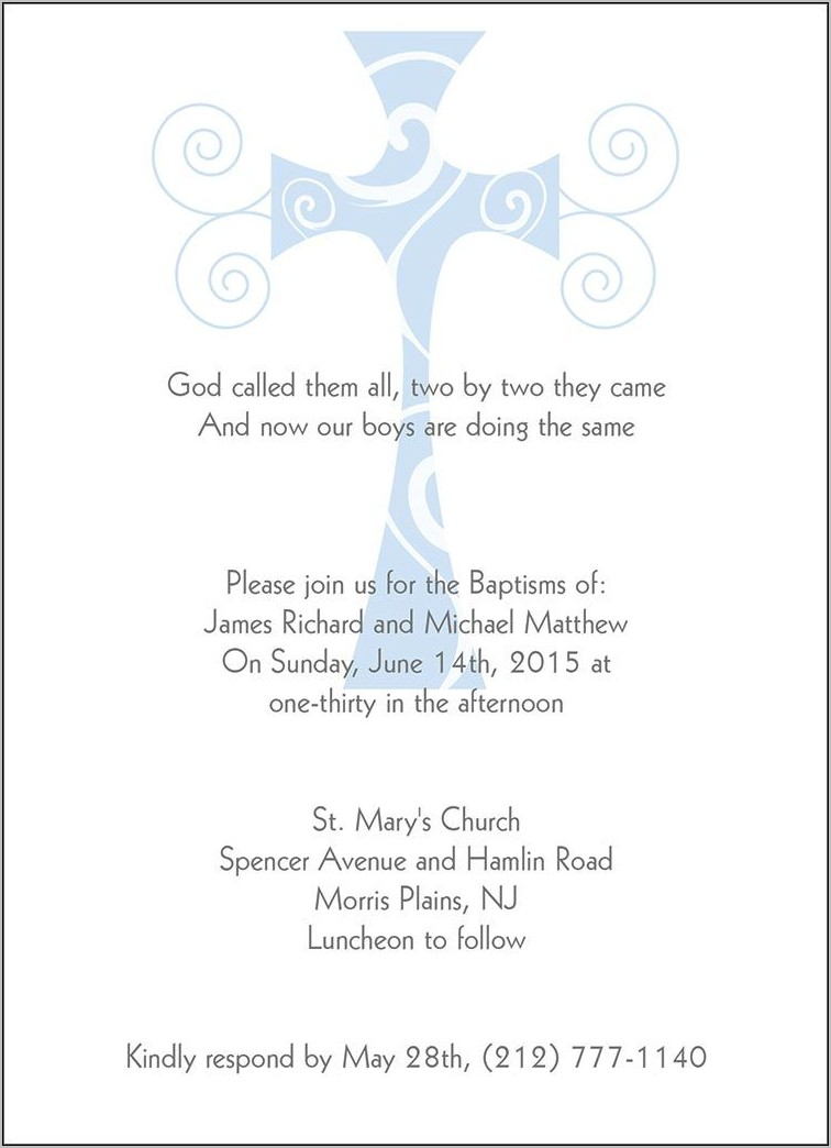 Templates For Baptism Invitations In Spanish