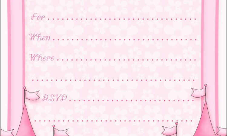 Templates For Birthday Invitations