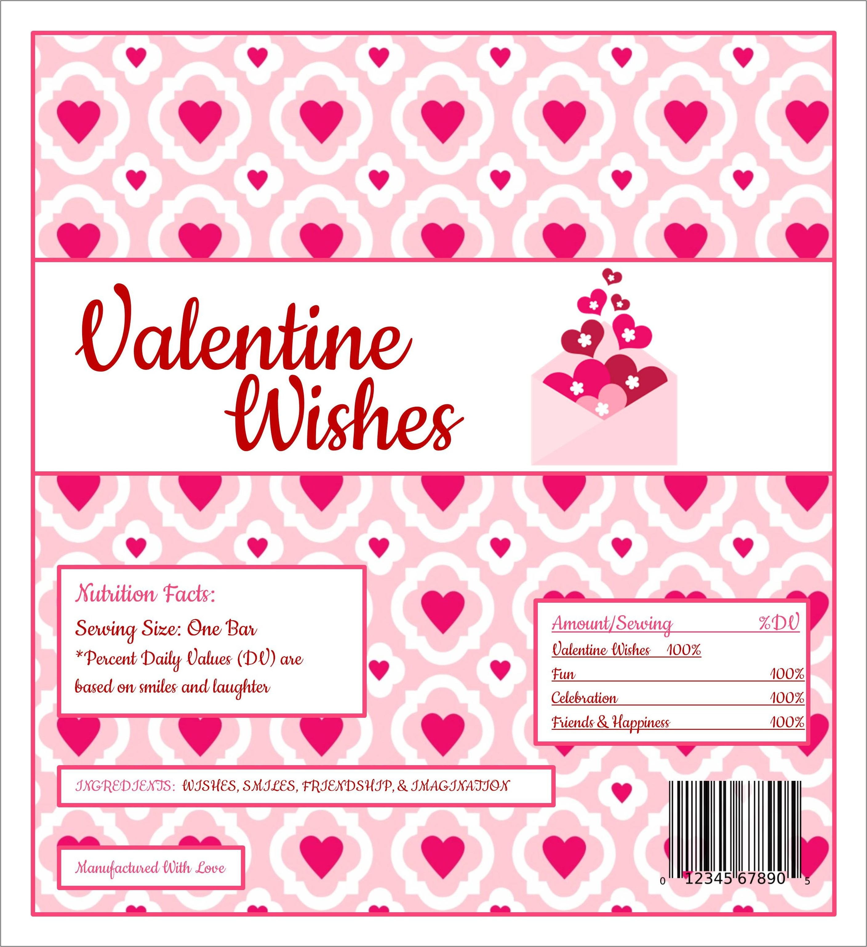 Templates For Candy Bar Wrappers Free